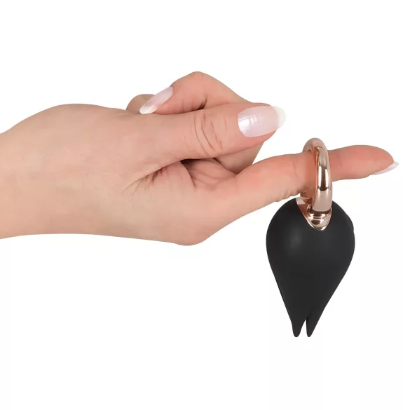 Belou - oppladbar, vanntett klitorisvibrator (svart)