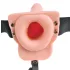 Pipedream - Fetish Strap-On 6 - påsettbar, hul vibrator (naturfarget)