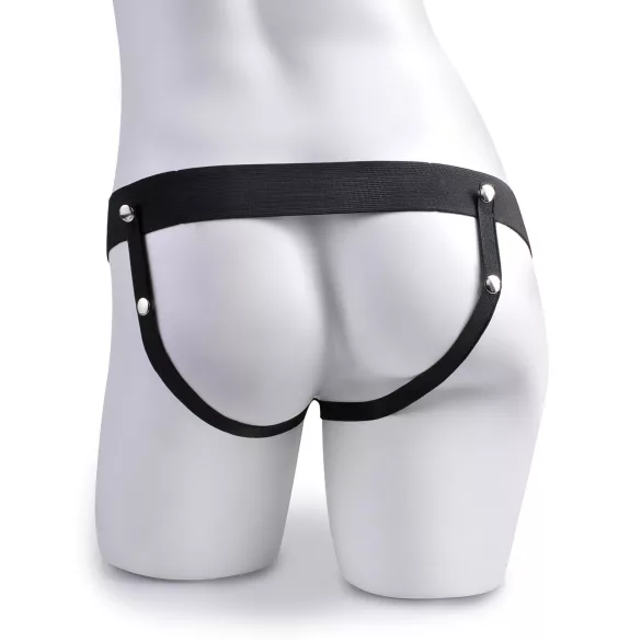 Pipedream - Fetish Strap-On 6 - påsettbar, hul vibrator (naturfarget)