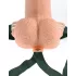 Pipedream - Fetish Strap-On 6 - påsettbar, hul vibrator (naturfarget)