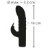 Rabbit Vibe - oppladbar G-punktvibrator med klitorisstimulator (lilla)