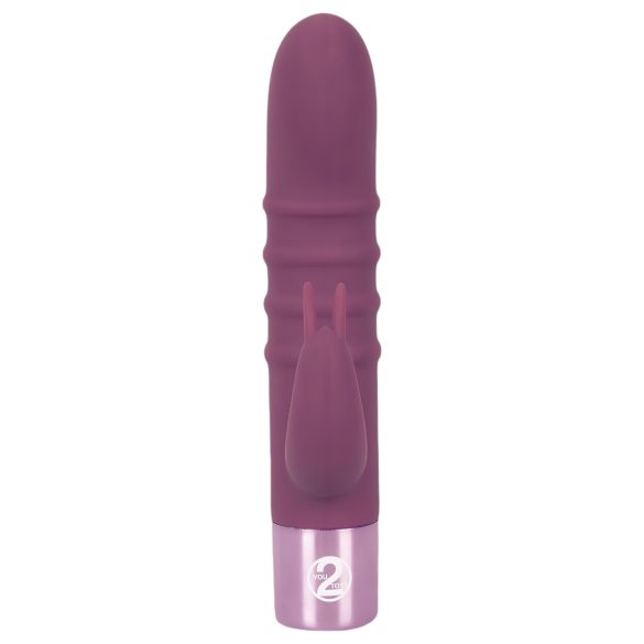 Rabbit Vibe - oppladbar G-punktvibrator med klitorisstimulator (lilla)