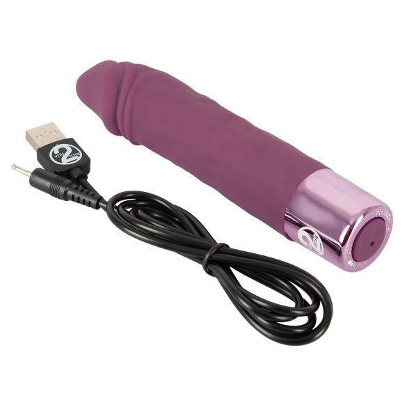 You2Toys Elegant Realistisk - oppladbar, vanntett vibrator (lilla)