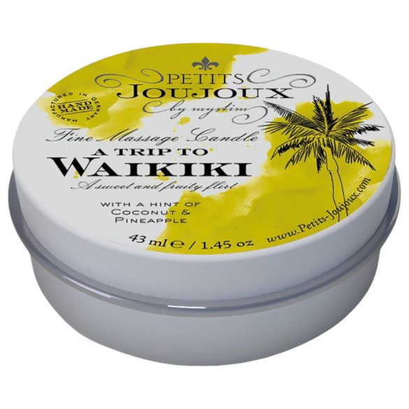 Petits Joujoux Waikiki - Massasje-lys - kokosnøtt-ananas (43ml)
