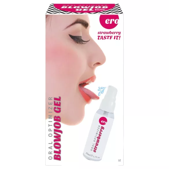 HOT - Blowjob-gel - oralt glidemiddel - jordbær (50 ml)