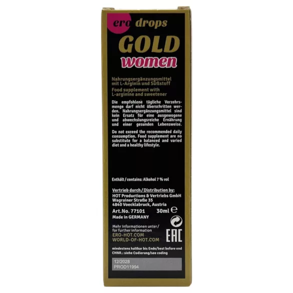 HOT Spanish Fly Gold Woman - afrodisiakum for kvinner (30 ml)