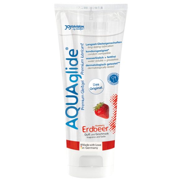 AQUAglide vannbasert glidemiddel - jordbær (100 ml)