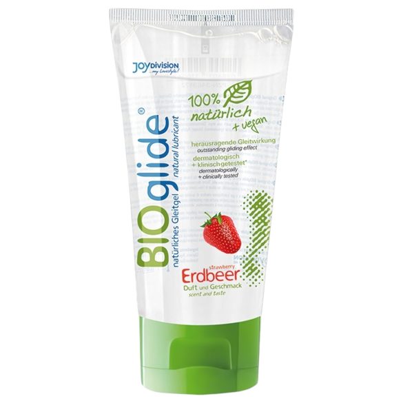 BIOglide vannbasert glidegelé - Jordbær (80ml)