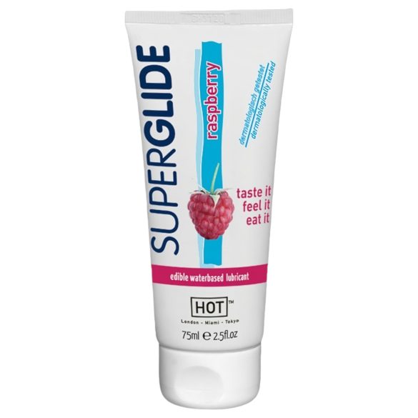HOT Superglide Bringebær - Spiselig Glidemiddel (75ml)