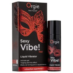 Orgie Sexy Vibe HOT - Jordbær, varmende flytende vibrator (15ml)   Orgie Sexy Vibe HOT - Jordbær, varmende flytende vibrator (15ml)