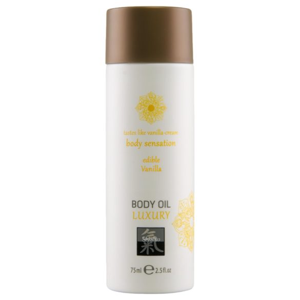 Shiatsu Luksus - spiselig massasjeolje - vanilje (75 ml)