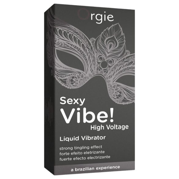 Orgie Sexy Vibe Høy Spenning - unisex flytende vibrator (15 ml)