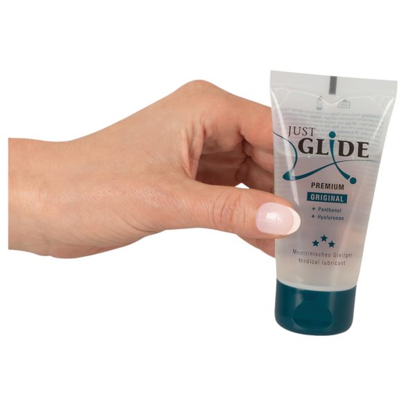 Just Glide Premium Original - vegansk, vannbasert glidemiddel (50 ml)