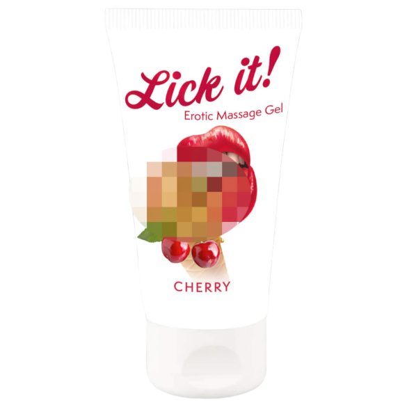 Lick it! - 2-i-1 spiselig glidemiddel - kirsebær (50ml)