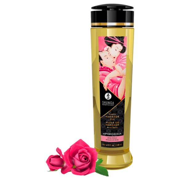 Shunga - massasjeolje - rose (240ml)