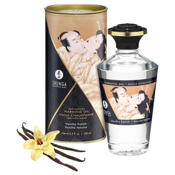 Shunga - Varmende Massasjeolje - Vanilje (100ml)