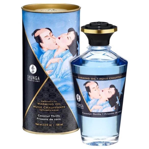 Shunga - Varmende massasjeolje - Kokos (100 ml)