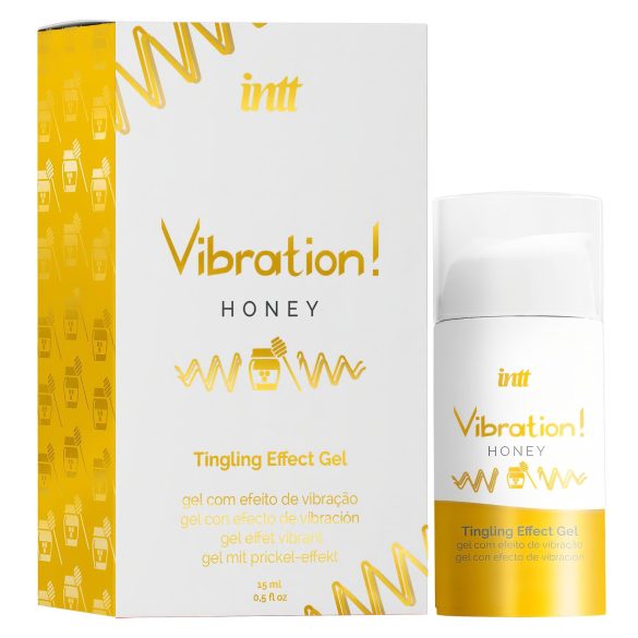 Intt Vibrasjon! - flytende vibrator - honning (15ml)