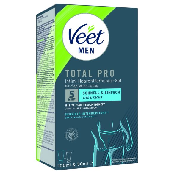 Veet - intim hårfjerningskrem og balsam for menn (100+50ml)