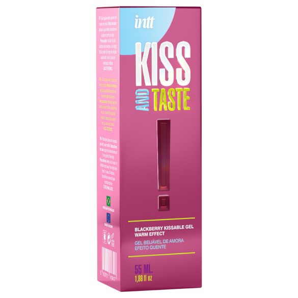 Intt Kiss and Taste - varmende glidemiddelgel - bjørnebær (55ml)