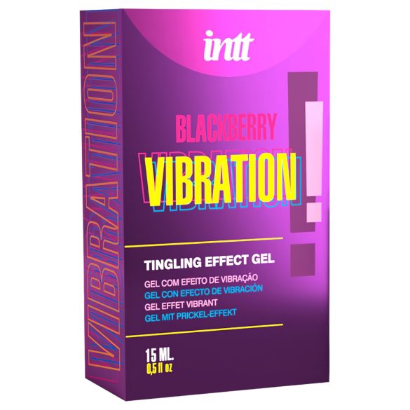 Intt Vibrasjon! - flytende vibrator - bjørnebær (15ml)