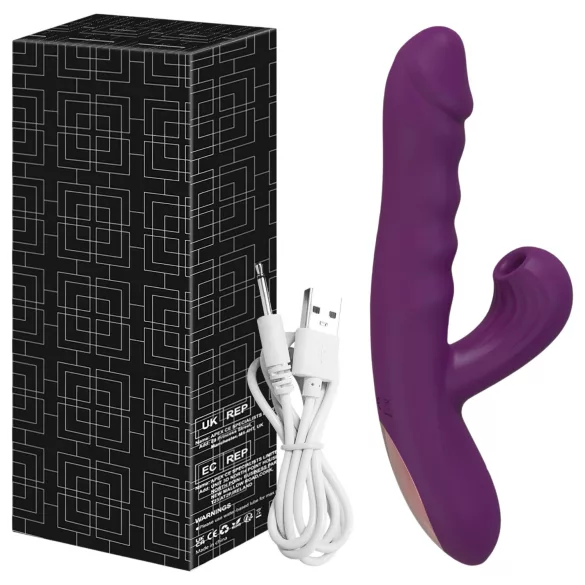 AlvUp - G-punktvibrator med skyvefunksjon (lilla)