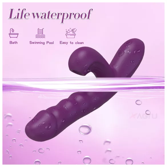 AlvUp - G-punktvibrator med skyvefunksjon (lilla)