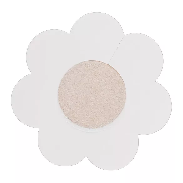 Cottelli brystvortedeksel - blomster, naturlig (12 stk)