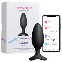 Lovense Hush 2 S - App-styrt analvibrator (38 mm, svart)