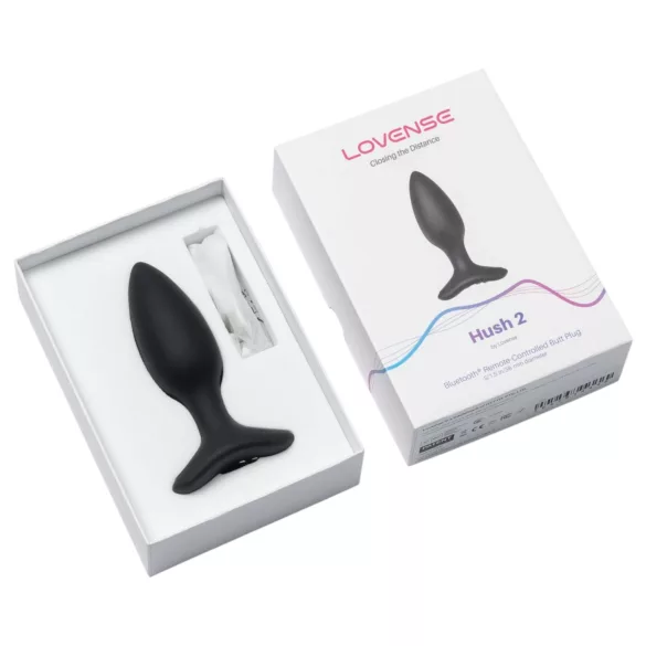 Lovense Hush 2 S - App-styrt analvibrator (38 mm, svart)