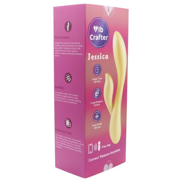 LP Jessica - smart, klitorisstimulator-vibrator (gul)