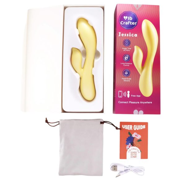 LP Jessica - smart, klitorisstimulator-vibrator (gul)