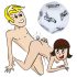 12-sidet sex terning - hvit