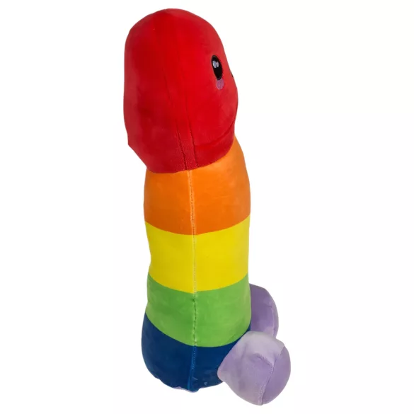 Plysj-penis - 30 cm (regnbue)
