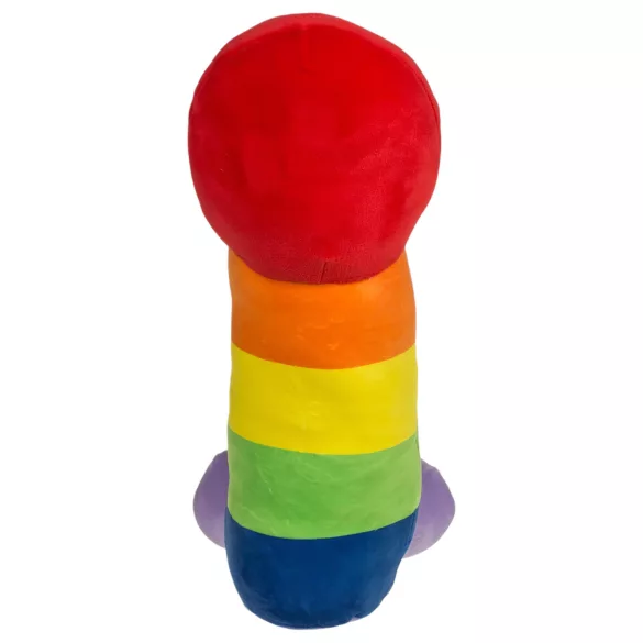 Plysj-penis - 30 cm (regnbue)