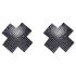 Cottelli - rhinestone X brystklistremerke (svart)