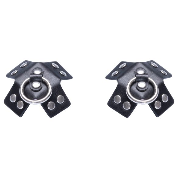 Bad Kitty - piercing brystvorte klistremerke (svart)