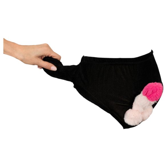 Pumpet undertøy med penis (svart)