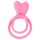 Pulselock Cocktura - kanin‑penisring for par (rosa)