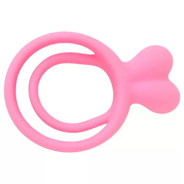 Pulselock Cocktura - kanin‑penisring for par (rosa)