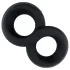 Pulselock Taur - dobbel penis- og testikkelring (svart) - 20 mm