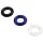 Pulselock Cirkl - TPE penisering‑sett, 3 stk (blandede farger)