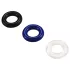 Pulselock Cirkl - TPE penisering‑sett, 3 stk (blandede farger)
