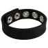 Pulselock Forge - justerbar silikon penisring med trykknapp (svart) - 228 mm