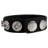 Pulselock Forge - justerbar silikon penisring med trykknapp (svart) - 228 mm