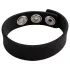 Pulselock Forge - justerbar silikon penisering med trykknapp (svart) - 200 mm