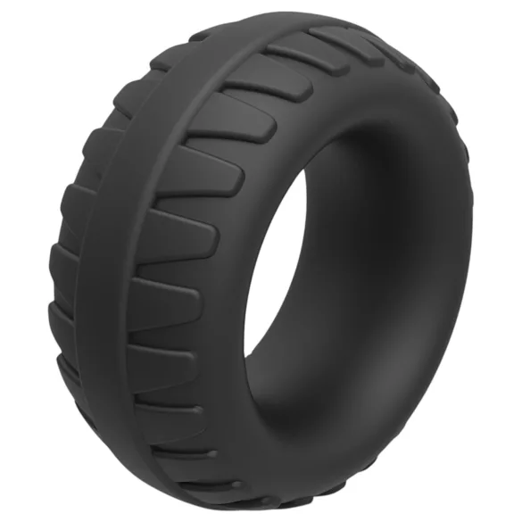 Pulselock Oak - ekstra tykk silikonpenisring (svart) - 40 mm