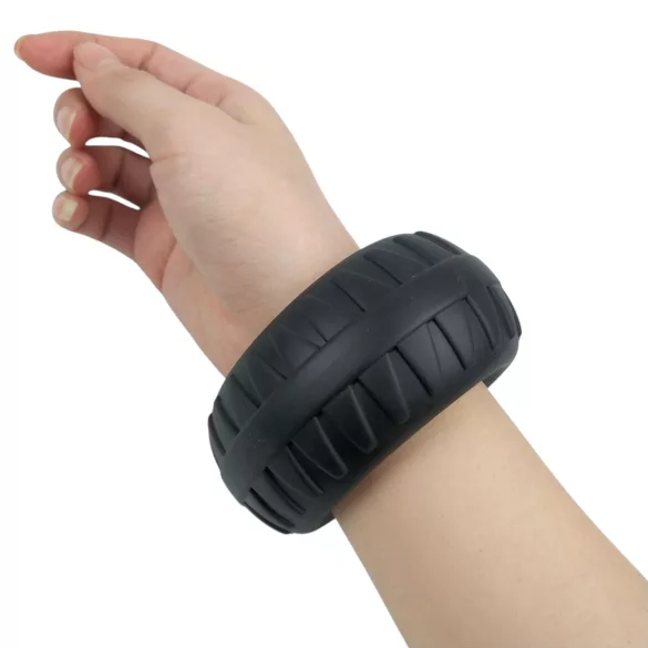 Pulselock Oak - ekstra tykk silikonpenisring (svart) - 40 mm