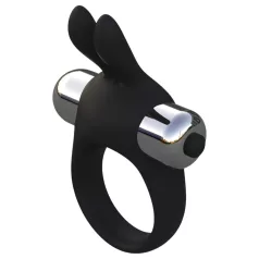   Pulselock Vantr - vibrerende penisring med kanin (svart) - 30 mm
