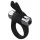 Pulselock Vantr - vibrasjonsring med kanin for penis (svart) - 30 mm